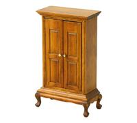 Dollhouse Stall Small Wooden Closet Model Display Wardrobe 1:16 Model Toy Girl Pretend Play Dollhouse