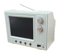 Dollhouse TV 1:12 Scale USB Rechargeable Mini TV Toy That Can Play Video with LCD Screen & 180° Rotatable Antenna Dollhouse Furniture for DIY Setting Mini Toy