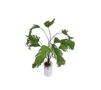 Dollhouse Vivid Green Plants Banana Tree Dollhouse Artificial Miniature Plant 1/12 Scale Banana Tree in White BottleDollhouse