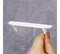 Dollhouse Wall Shelf, 1:12 Scale Miniature Dollhouse Accessories, White Doll House Storage Wall Shelf for Kitchen Scene