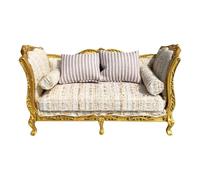 Dollhouses Loveseat Single Sofa Loveseat Wooden Miniature Decors For Do It Yourself Toy House Accessories Dollhouses Bedroom Sofa Toy