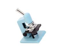 Dollhouses Microscope Miniature Microscope Model For Curiosity Little Scientists White/Blue Photo Props Miniature Lab Equipment