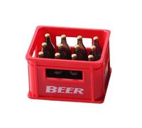 Dollhouses Miniature Beer Drink Set With Crate 1/12 Scale For Craft Project Display And Model Enthusiasts Miniature
