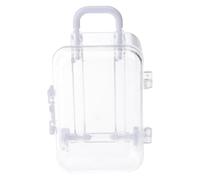 Dollhouses Miniature Luggage Suitcase Storage Trolley Cases Travel Holiday Toy Candy Box Handbag Model for Dolls Accessory Miniature Suitcases for