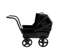 Dollhouses Small Nursery Pram Model Toddler Bed 1:12 Models Toy Teenager Girls Nursery Crib Pretend Play Dollhouses Miniature