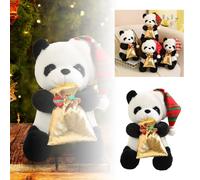 Dolls Adult Christmas Christmas Panda Doll Toy Decorations Panda Doll Decorations Gross Dolls (A, 25cm)