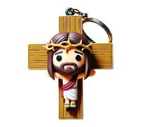Dolls Bag Key Ring - 2D Acrylic Keyring with Jesus Figure as a Pendant for the Key Ring | Small Decoration for Home and Lucky Bag Pendant Small Home Decoration Handmade