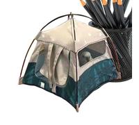 Dolls Camping Tent - Tiny Doll Tent, Miniature Doll House | Play House Miniature Camping Tent Fashion Decorations Playing Doll Tiny shootingg miini Display Adventures Design Transport Travel