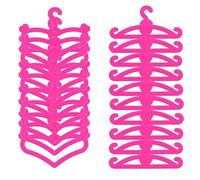 Dolls Clothes Hangers Plastic Mini Dolls Clothes Hangers Girls Clothes Toy Accessories 20PCS Doll Hangers Set Plastic Hangers for Dolls Doll Clothes Accessories Hanger Mini Dolls Clothes Hangers