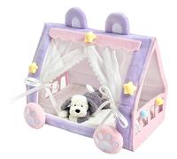 Dolls Crib Play Tent - Mini House Playhouse, Adorable Reduced Sleeping Corner, Lightweight Crib Furniture, Creative Fake Accessory, Charming Accent - Nursery