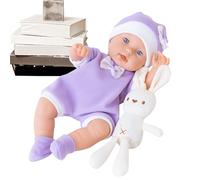 Dolls for Girl - 12 Inch Washable Realistic Home Decor with Bunny | Real Looking Kids Dolls,for Family Friends Youth Teens Daughter Nursery Birthdays Christmas Home Car