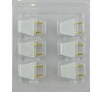 Dolls House 12V Electric Lighting Accessory Spare Part 6 Male 2 Pin Plugs