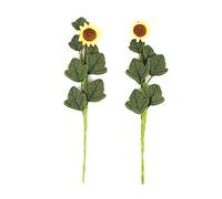 Dolls House 2 Large Sunflower Flowers on Stem Miniature Garden or Vase Accessory