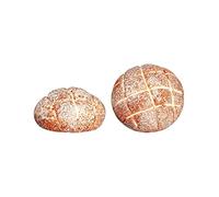 Dolls House 2 Round Bread Loaves Miniature Kitchen Food Bakery Shop Accessory