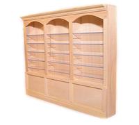 Dolls House 3 Bay Shop Fitting Triple Store Shelf Unit Bare Wood MINIATURE 1:12