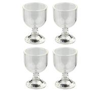 Dolls House 4 Empty Stem Wine Glasses Miniature Bar Dining Room Accessory 1:12