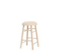 Dolls House 4 Legged Stool Unfinished Bare Wood Furniture Miniature 1:12 Scale