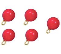 Dolls House 5 Red Baubles Miniature Christmas Tree Ornaments Decorations 1:12
