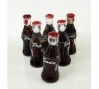 Melody Jane Dolls House 6 Bottles Cola Pop Soda Shop Store Bar Accessory