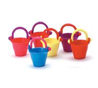 Melody Jane Dolls House 6 Children's Beach Buckets Summer Sand Castle Accessory