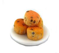 Dolls House Afternoon Tea Scones on a Plate Miniature Handmade Food Accessory