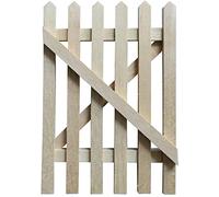 Dolls House Bare Wood Picket Garden Gate Miniature Wooden Fence Accessory 1:12