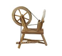 Dolls House Bare Wood Spinning Wheel Miniature Sewing Room Unfinished Furniture