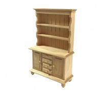 Dolls House - Barewood Welsh Dresser (BA033) - 1:12 Scale Miniatures | Minimum World