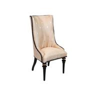Dolls House Black High Back Side Chair JBM Miniature Dining Room Furniture 1:12