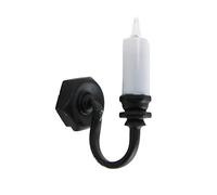 Dolls House Black Single Candle Wall Light Miniature Electric Lighting 1:12