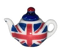 Dolls House British Flag Teapot Miniature Kitchen Dining Accessory 1:12 Scale