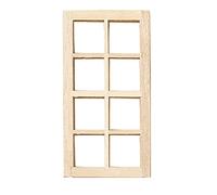 Dolls House Builders DIY Spare Parts 1:12 Scale Standard Wooden Window 8 Light