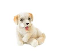 Dolls House Champagne Puppy Sitting Pet Small Dog Miniature 1:12 Accessory