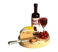 Dolls House Cheese and Wine Board (D7045) - 1:12 Scale Miniatures | Minimum World