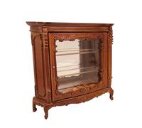 Dolls House China Cabinet Walnut Victorian Platinum Dining Room Furniture 1:12