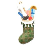 Dolls House Dad’s Christmas Stocking & Presents Miniature Ornaments Decoration