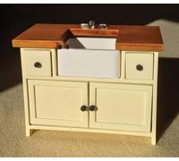 Dolls House Emporium Cream Shaker Style Sink Unit For 12Th Scale Dolls House