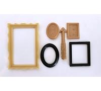 Dolls House Empty Picture Frames Chrysnbon Assorted Set Miniature 1:12 Plastic