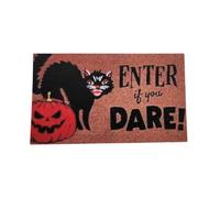 Dolls House Enter if you Dare! Halloween Door Mat Sign Modern 1:12 Printed Card