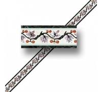 Dolls House Faux Marble Wallpaper Border Miniature Print 1:12 Scale Berries