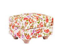 Dolls House Floral Cottage Foot Stool Miniature Chintz Living Room Furniture