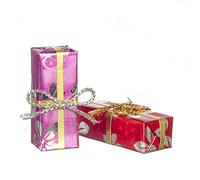 Dolls House Floral Wrapped Gifts Christmas Birthday Presents Shop Accessory Med