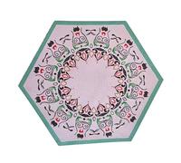 Dolls House Folk Art Rug Octagonal Miniature Floor Accessory Small