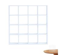 Dolls House Furniture Dollhouse Bookshelf Realistic Wooden 1:12 Miniature Bookshelf 16 Grid Mini Display Shelf Wall Rack Stand for Dollhouse Accessories Decorations White