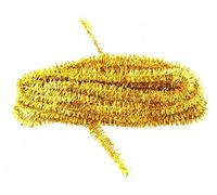Dolls House Gold Tinsel Miniature Wired Christmas Tree Decoration Ornament