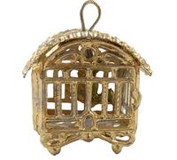 Dolls House Golden Metal Bird Cage New Pour Antique Stone Mould Mexican Accessory