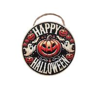 Dolls House Happy Halloween Door Wreath Porch Sign Spooky Autumn Fall Accessory