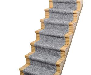 Dolls House Koala Grey Wool Mix Stair Carpet Runner Self Adhesive Flooring