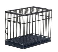 Dolls House Large Black Metal Dog Cage Miniature 1:12 Scale Pet Accessory