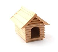Dolls House Large Pine Dog Kennel Miniature Pet Garden Accessory 1:12 Scale